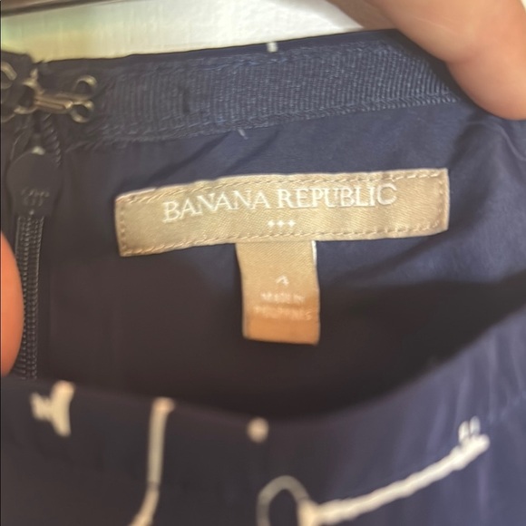 Banana Republic Blue Mini Skater Skirt - Picture 2 of 3